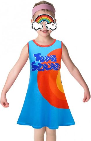 فستان جيري كاجوال برسومات جرافيكية، ملابس رسمية in Kuwait