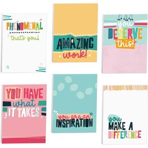 Empowering Sticky Note Pads / 3" x 4" Motivational Educator Sticky Notes / 50 Sheets Per Pad/Set of 6 Empowering Quote Designs/Made in USA