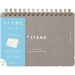 DESIGNPHIL Midori 13808006 Notebook, A5 Plus Stand, Cross Ruled