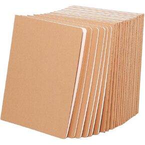 12 pack A5 Blank Notebook Bulk Kraft Cover Travel Journals Composition Diary Subject Notebooks Planner 60 Pages, 8.3"x 5.5"