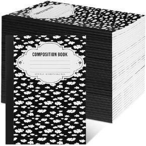 تكوين دفتر الملاحظات السائبة 7 "× 10" 100 صفحة ضيقة يحكم لطيف تكوين الجيب دفتر الملاحظات دفتر اليومية للأطفال الطلاب كلية اللوازم المكتبية المدرسية (96 حزمة)