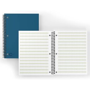 Channie’s Handwriting Improvement Spiral Notebook, Stylish Visual Writing & Printing Aid for Elementary School Students and Special Needs Kids & Teens, 120 Pages, Thick Paper, Size 10.5" x 9.5"