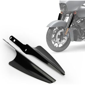 PSLER Motorcycle Front Fork Mount Wind Deflectors Windshield Accessories Fit for Touring Street Glide Electra Glide Road King CVO FLHR FLHRC FLHRS FLHT FLHX 1995-2023