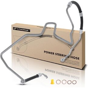 A-Premium Power Steering Hose Pressure Hose Line Assembly Compatible with Volkswagen Jetta 2000-2003 Golf 1999-2004 1.9L FWD Pump To Gear/Rack Pinion