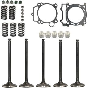 Motorcycle Intake Exhaust Valve Lifter Bucket Spring Gasket for Yamaha YFZ450 2004-2009 WR450F 2003-2006 YZ450F 2003-2005 YFZ450 Special Edition 2005-2008 YFZ450 Bill Ballance Edition 06-07