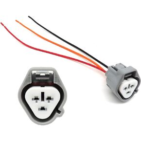 HiSport Fog Light Turn Signal Connector Pigtail 3 Wire compatible with Nissan Mazda Subaru 1PCS