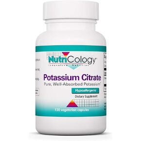 Nutricology Potassium Citrate, Vegicaps, 120-Count