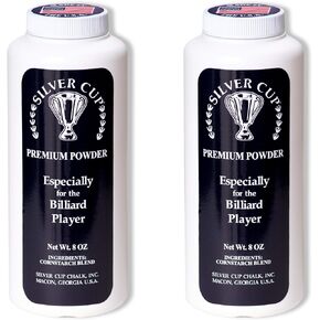 Billiard Premium Bottle Powder White 8 oz. Bottles