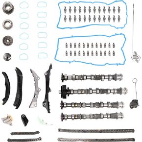 Engine Camshafts Kit w/Rockers Arm Lifters, for Jeep Grand Cherokee/Wrangler,for Dodge Charger/Durango/Challenger/Journey,for Ram 1500,for Chrysler 200/300,2011-2016, 3.6L V6 Pentastar