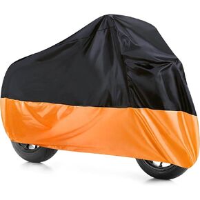 Motorcycle Cover,All-Season Motorcycle Cover Waterproof,Car Accessories XXXL Motorbike Full Cover Outdoor Rain Cover,Motorcycle Dust Protector,Suitable for Most Motorcycles,Off-Road Motorcycle