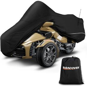 غطاء Can-Am Spyder RT - غطاء نصف مقاوم للرياح، حماية من الشمس والحرارة، مقاوم للماء - 2020-2023 RT Touring/Sports ST (أسود)
