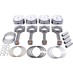 MOTOKU Engine Connecting Rod and Piston Rings Set for Chevrolet Captiva Sport Cobalt Equinox HHR Malibu Orlando GMC Terrain Buick Saturn Pontiac 2.4