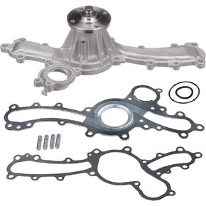 AW6037 Professional Water Pump Kit With Gasket (For 4.0L V6) Compatible With 2003-2009 Toyota 4Runner,07-09 FJ Cruiser,05-15 Tacoma,05 06 07 08 09 10 Tundra