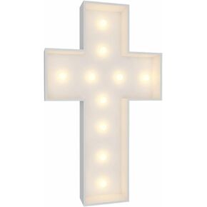 JW Passion - Premium Quality, Made With Passion 3FT Tall Marquee Light up Cross DIY Pre Cut Frame Baptism First Holy Communion Celebration Party Decorations…