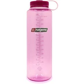 زجاجة مياه Nalgene Sustain Tritan خالية من مادة BPA مصنوعة من مواد مشتقة من 50% من النفايات البلاستيكية، 48 أونصة، فم واسع، رغوة البحر
