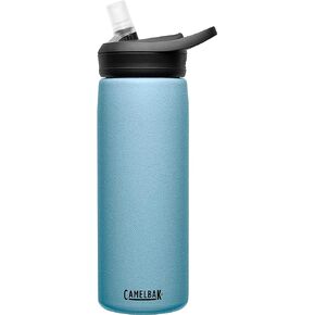 زجاجة مياه CamelBak Eddy+ مع شفاطة سعة 20 أونصة - ستانلس ستيل معزول، سماوي أرجواني