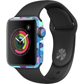 MightySkins Skin Compatible with Apple Watch Series 2 38mm - Purple Kaleidoscope | Protective, Durable, and Unique Vinyl Decal wrap Cover | Easy to Apply, Remove, and Change Styles | Made in The USA
