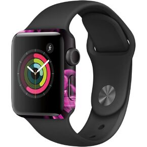غلاف MightySkins متوافق مع Apple Watch Series 2 38 ملم - لهب وردي | غطاء ملتف واقٍ ومتين وفريد ​​من نوعه من الفينيل | سهل التطبيق والإزالة وتغيير الأنماط | صنع في الولايات المتحدة الأمريكية