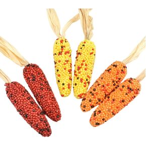 6 Pcs Artificial Corn,Thanksgiving Fake Corn,Simulation Foam Corn Set,Faux Corn Modle for Photoshoot,Kitchen,Party Home Decor