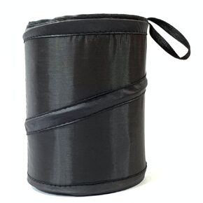 Kitbest [2 Pack Car Trash Can, Portable Garbage Bin, Collapsible Pop Up Trash Can for Car, Water Proof Bag, Waste Basket Bin, Rubbish Bin (Black)