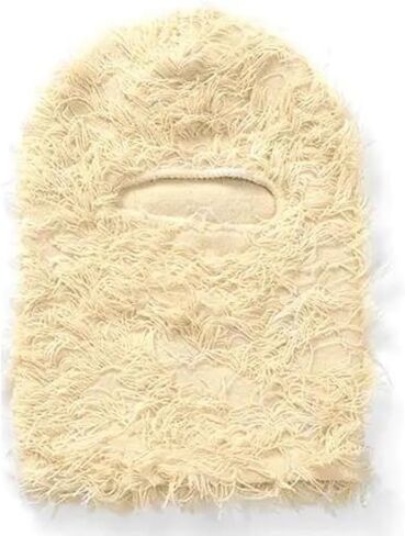 Yeat Distressed Ski Mask - A Furry Knitted Balaclava Full Face Mask for Men and Women Cold Weather Gear. in Saudi Arabia
