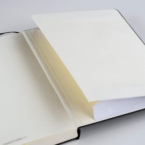 LEUCHTTURM1917 - دفتر ملاحظات ذو غلاف ورقي B6+ - 123 صفحة مرقمة للكتابة واليوميات (منقط، أسود) in Saudi Arabia