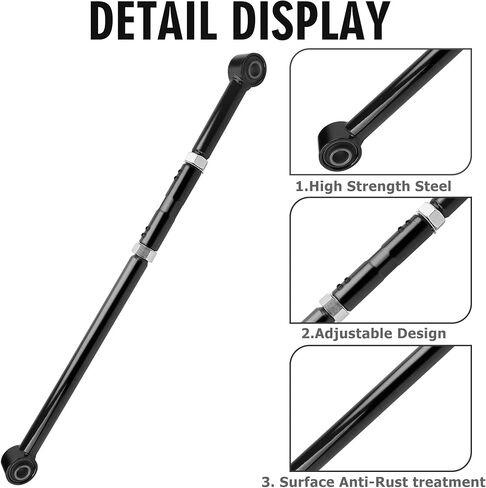 YIZBAP شريط مسار أمامي قابل للتعديل 2 "-6" لـ 1999-2004 F250 F350 1999-2005 شريط مسار فولاذي مزورة للرحلات لرفع التعليق 2 "-6" in Kuwait