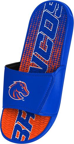 FOCO Boise State Broncos NCAA Mens Gradient Wordmark Gel Slide - M in Saudi Arabia