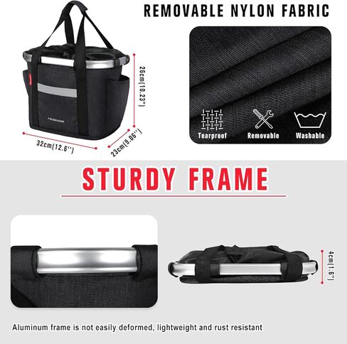 سلة دراجة الكلب المقود سلة دراجة 17L سلة أمامية للحيوانات الأليفة والتسوق والتنقل والتخييم والخارج in Kuwait