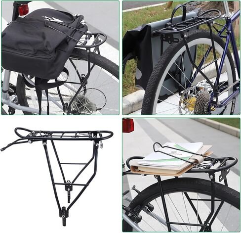 ZUKKA Bike Rear Rack Alloy Aluminum Adjustable Bike Cargo Rack for Bike of Back for 24"-28"/700C Bikes for Mountain Bike Road Bike in Saudi Arabia