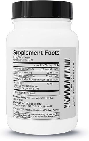 Hair La Vie Phytocera Dry Skin Supplement for Women - Phytoceramides for Aging Skin - Rice Based and Gluten Free - Glowing Skin Vitamins (2-Pack) in Saudi Arabia