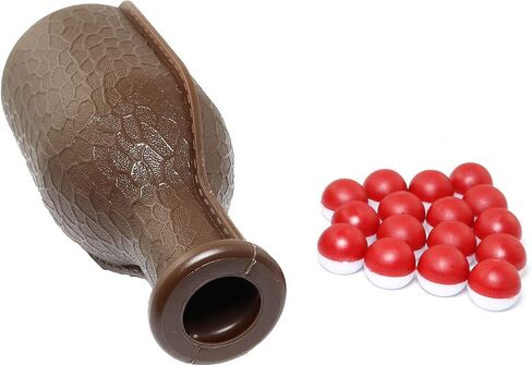 Billiard Shaker Pool Snooker Billiard Table Kelly Pool Shaker Bottle with 16PCS Red and White Tally Peas in Saudi Arabia