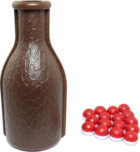 Billiard Shaker Pool Snooker Billiard Table Kelly Pool Shaker Bottle with 16PCS Red and White Tally Peas in Saudi Arabia