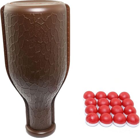 Billiard Shaker Pool Snooker Billiard Table Kelly Pool Shaker Bottle with 16PCS Red and White Tally Peas in Saudi Arabia