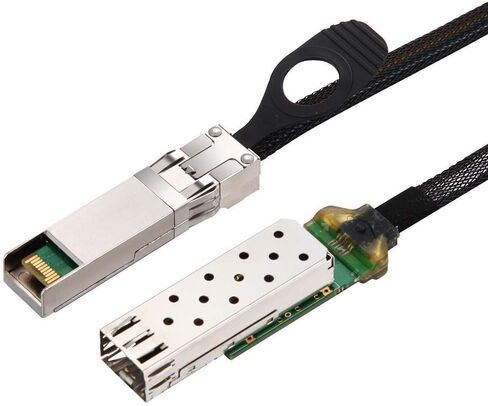 10Gtek 25G SFP28 to SFP28 Extender Cage with EEPROM on Cage Side, 3M Flat Cable in Nylon Jacket, 30AWG, 10cm in Kuwait