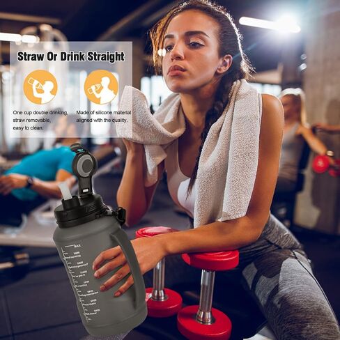 زجاجة مياه قابلة للطي خالية من مادة BPA - زجاجة مياه قابلة للطي سعة 20 أونصة لزجاجات السفر الرياضية مع مقاومة ثلاثية للتسرب خفيفة الوزن (أزرق) in Kuwait