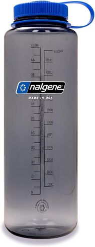 Nalgene 48 oz Wide Mouth Silo Water Bottle, Jade | BPA-Free, Durable & Lightweight, Leak Proof, Dishwasher Safe, Reusable Bottle for Hiking, Gym, Work & Travel in Kuwait