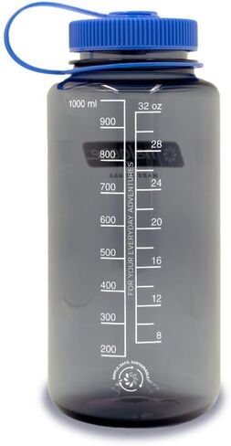 Nalgene 48 oz Wide Mouth Silo Water Bottle, Jade | BPA-Free, Durable & Lightweight, Leak Proof, Dishwasher Safe, Reusable Bottle for Hiking, Gym, Work & Travel in Kuwait