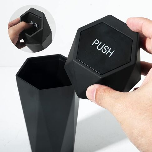 Car Trash Can with Lid,Car Cup Holder Trash Can,Leakproof New Car Dustbin Diamond Design,Garbage Bin Mini Trashcan for Car, Vehicle Waste Holder Organizer for Car,Home, Office, Kitchen (2 Gold) in Saudi Arabia