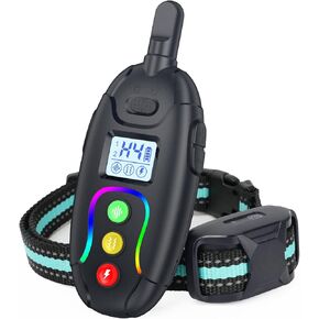 GHORA RS1 Dog Training Collar w/Remote 1200Ft Control Range, Dog Shock Collar 3 Modes, Beep, Vibration and Shock,Rechargeable Waterproof Trainer E-Collar,for Small Medium Large Dogs(8-150lbs)