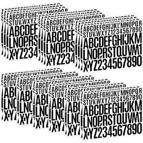 Letter Stickers 1872 Pcs 24 Sheets Alphabet Number Letter Sticker 2 Inch 1 Inch Self Adhesive Vinyl Letters Stick on Stickers for Water Bottles Bulletin Board Scrapbooking Mailbox Crafts (Multicolor)