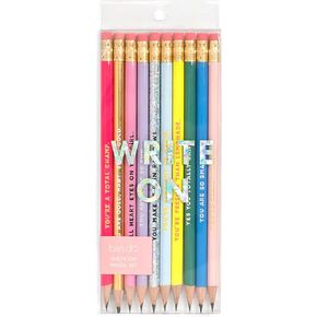 ban.do Women's Write On Graphite Pencil Set of 10, Compliments
