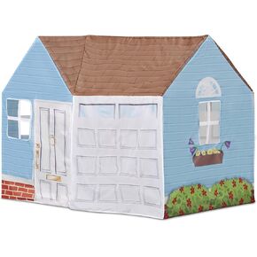 Kid Trax USPS Play Tent for Kids ، Tent House for Kids ، فتحات أمامية وخلفية كبيرة ، مربع تجميع البريد ، يشمل علبة الحمل ، شاحنة البريد أو ملحق الناقل ، منزل اللعب ، ألعاب مكتب البريد