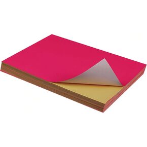 حزمة من 50 8.5 "× 11" لزجة لزجة غير لامعة لماشية كاملة ورقة A4 ملصق لطابعات الحبر والليزر ، أوراق ملصق A4 الأزرق