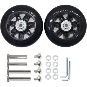 Outher Diameter 3.54 Inch Mute Wear-Resistant Luggage Suitcase Replacement Wheels Kit Inline Outdoor Skate Replacement Wheels (3.54" x 0.64")