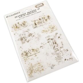 49 AND MARKET Textbook Blends 01 Essential Rub-Ons 6"X8" 2/Sheets