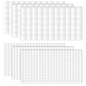 6 أوراق/990pcs مربعات رغوة ذات جانب مزدوج للحرف اليدوية ، 0.47 و 0.24 بوصة الرغوة نقطات لاصقة الرغوة المربعات المربعات مربع شرائح الرغوة DIY