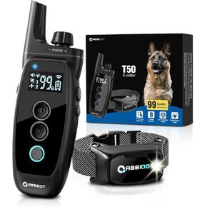 ABBIDOT 3300ft Dog Training Collar with Remote, Enhanced Safety Night Light, Waterproof E Collar, Humane 4 Training Modes for Small to Large Dogs (5-130 lbs)