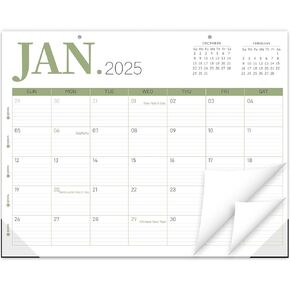 GuassLee Desk Calendar 2025, 2025 Desk Top Calendar 18-Month Academic School Year Desk/Wall Calendar, 2025 Jan-2026 Jun, 14" X 11" Monthly Planner with Thick Paper For Office Home Desk Organizing