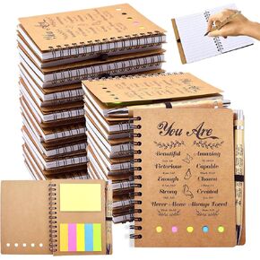 20 Pcs Christian Gifts Bulk Prayer Journal - 10 Sets Bible Notebook with Bible Verse Pens and Notepads - Church Gifts in Bulk for Staff, Teachers, Pastors, Thanksgiving Christmas Family Gifts